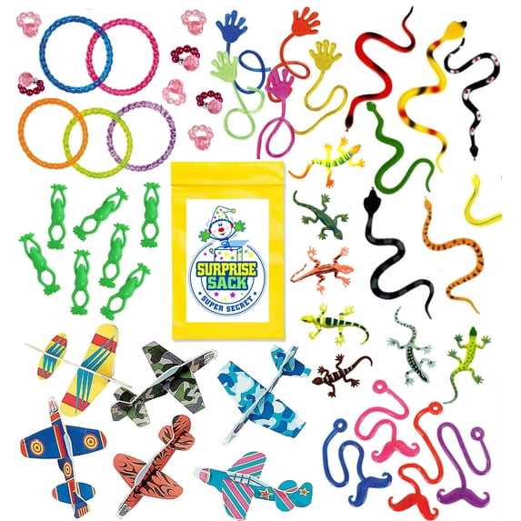 100 Pc Terrific Toy Assortment Party Favors for Kids, Goodie Bag Fillers, Pinata Filler, Carnival prizes, Birthday Party, School Classroom