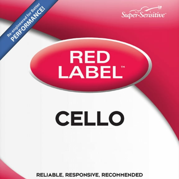 Super Sensitive Bulk Red Label Cello C Single String 3/4 Medium