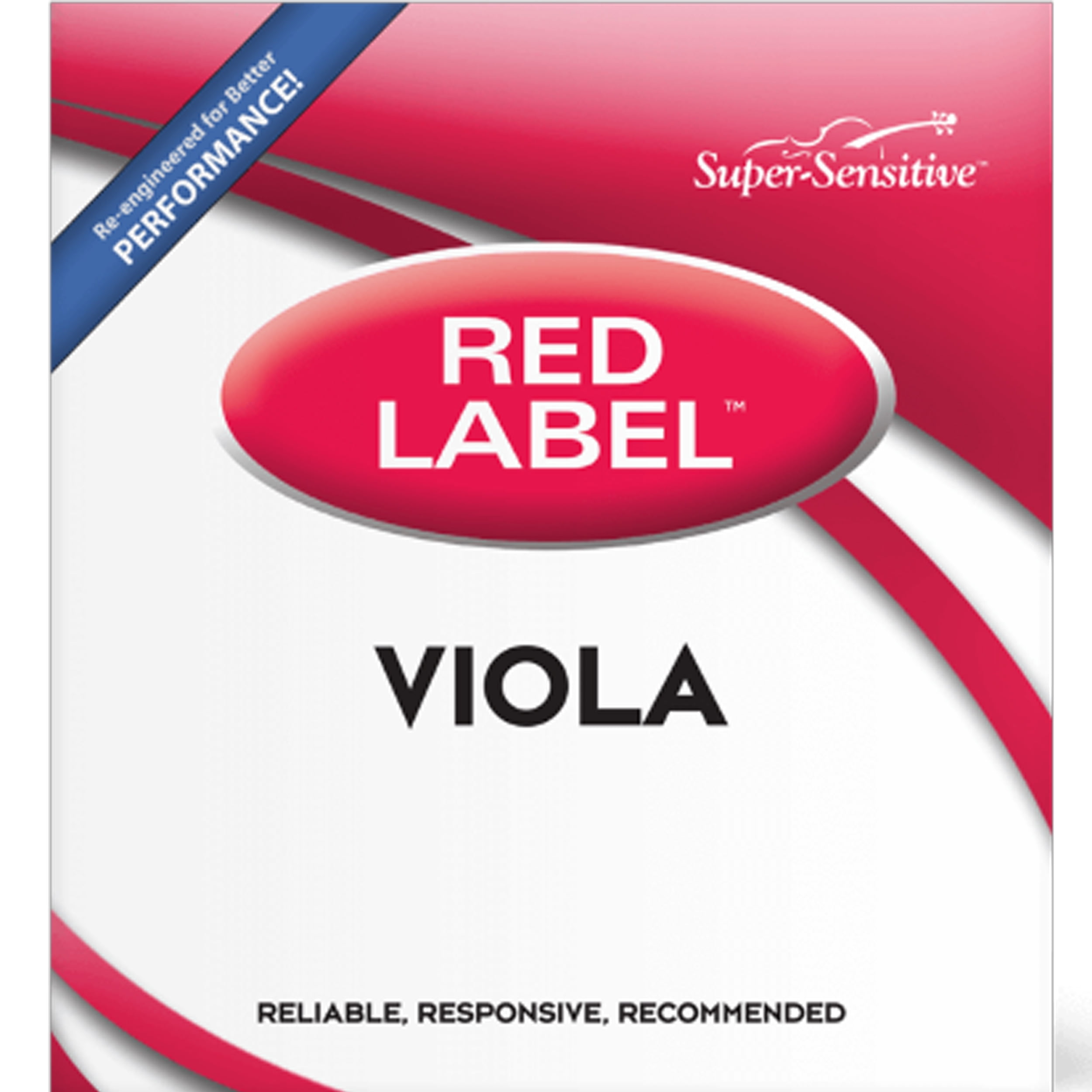Super Sensitive Bulk Red Label Viola C Single String 13" Junior, Bulk 10-Pack
