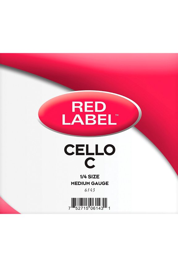 Super Sensitive Red Label Series Cello C String 1/4 Size, Medium