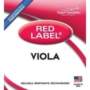Super-Sensitive Viola Strings, Red Label, Full Core, Intermediate 14", Set of 4