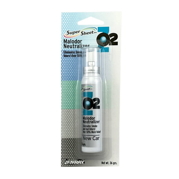 Super Sheet Malodor Neutralizer with New Car Scent: The Ultimate Car Spray Freshener, Smoke Eliminator for Car; All-in-One Car Sanitizer Spray, 1.3 oz