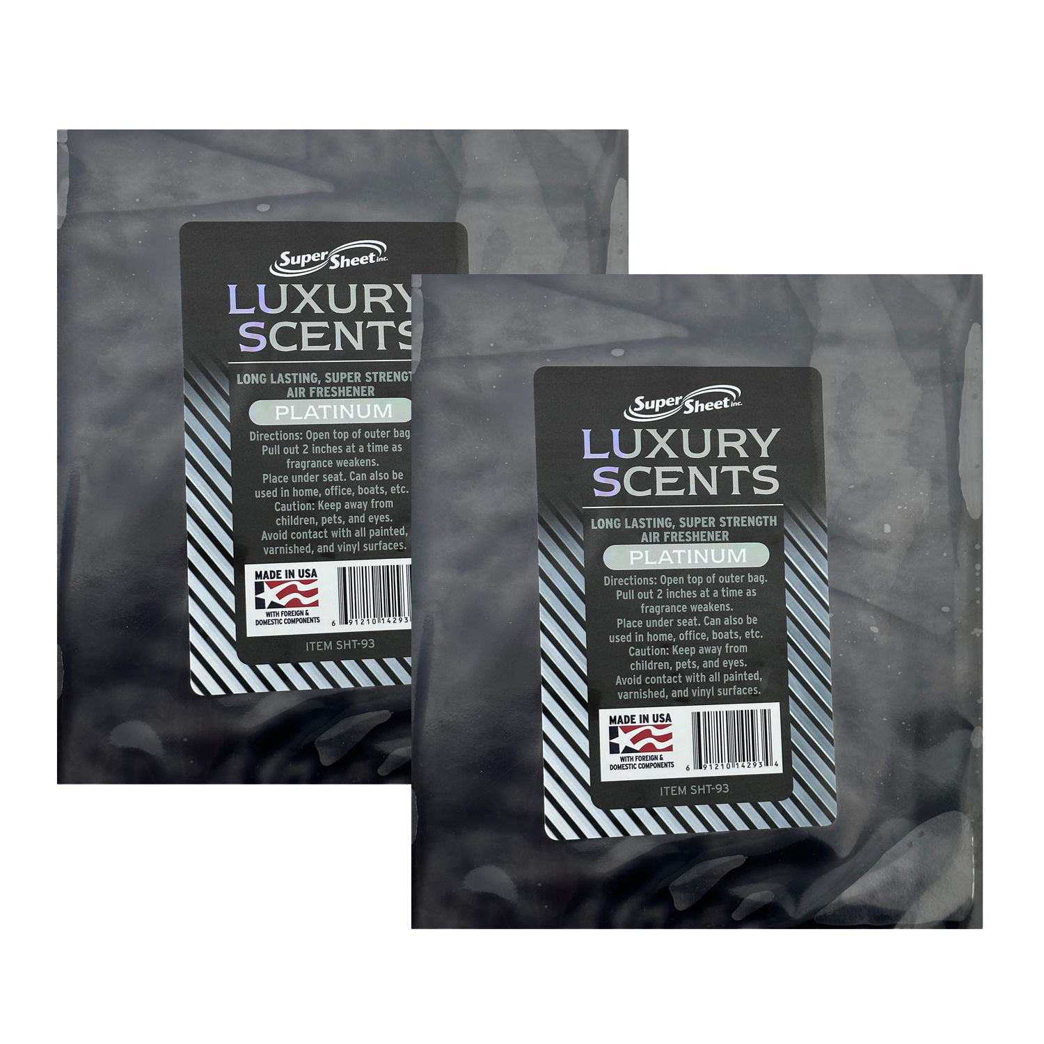 Super Sheet Under the Seat Car Air Fresheners Large Luxury Scents
