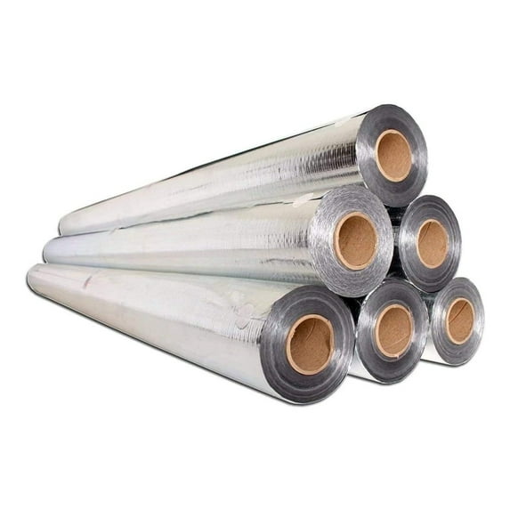 Super Shield Radiant Barrier Insulation Roll, Reflective Insulation Roll, Double Sided, Perforated, Aluminum Insulation Roll, Industrial Heat Shield House Wrap (4FT X 62.5FT (250 SQFT))