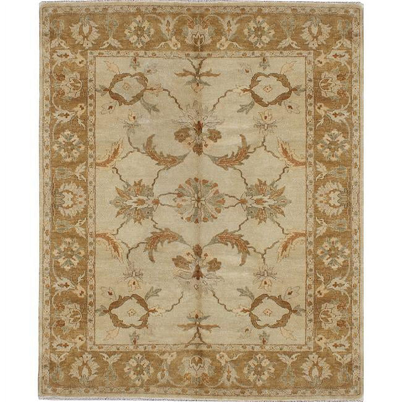 Super Shine Agra Ivory & Camel Area Rug - 6 x 9 ft. - Walmart.com