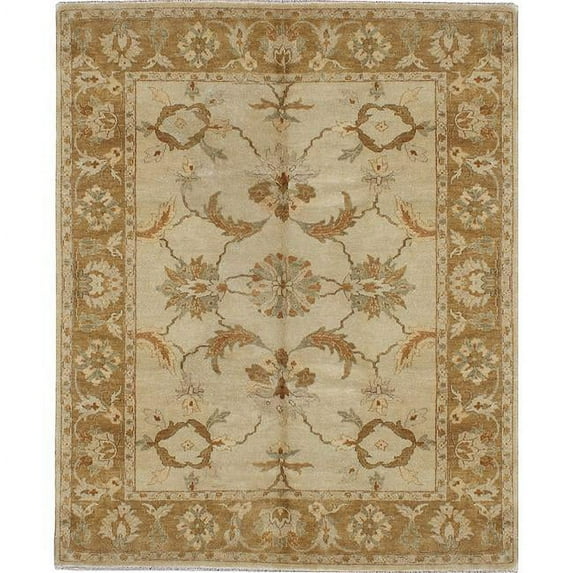 Super Shine Agra Ivory & Camel Area Rug - 6 x 9 ft.