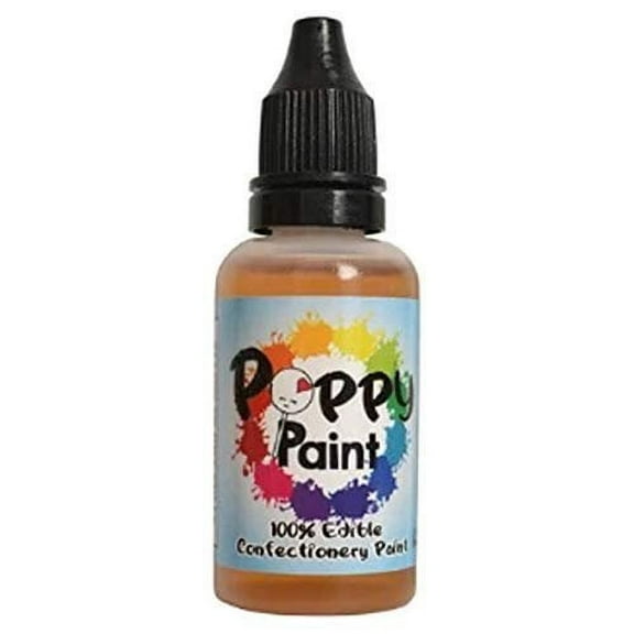 Super Shine Fast Drying Edible Poppy Paint for Cake Pops, Cookies, Chocolates - 30ml