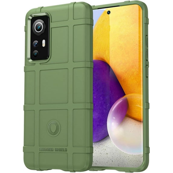 Super Shock Resistant for Xiaomi 12S/12X/12 Case,Heavy Duty Shockproof Military Grade Drop Tested Case Phone Cover for MI 12/12X HD Green