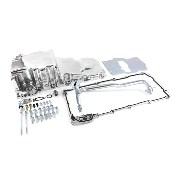 Super Shops LS High Tuck Retro-fit Oil Pan - Polished Finish