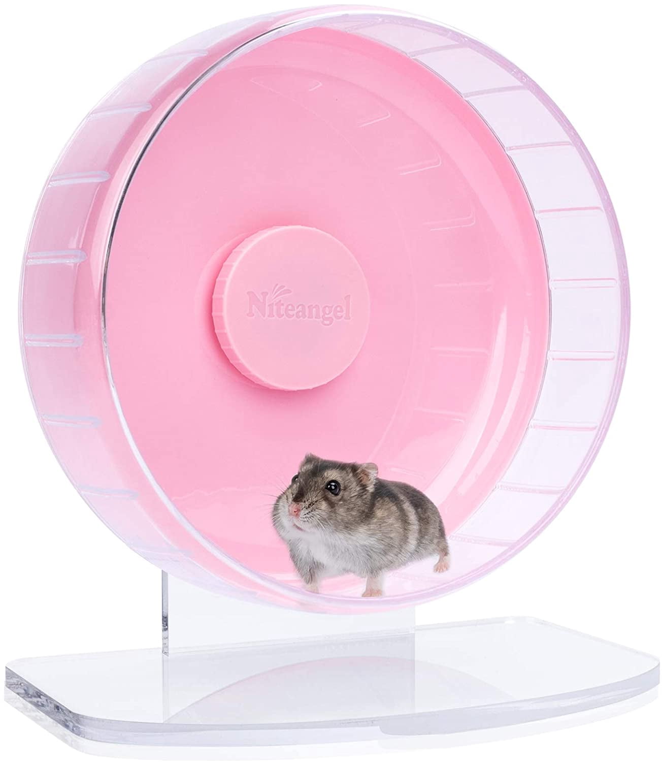 Super-Silent Hamster Exercise Wheels: - Quiet Spinner Hamster Running Wheels with Adjustable Stand for Hamsters Gerbils Mice Or Other Small Animals