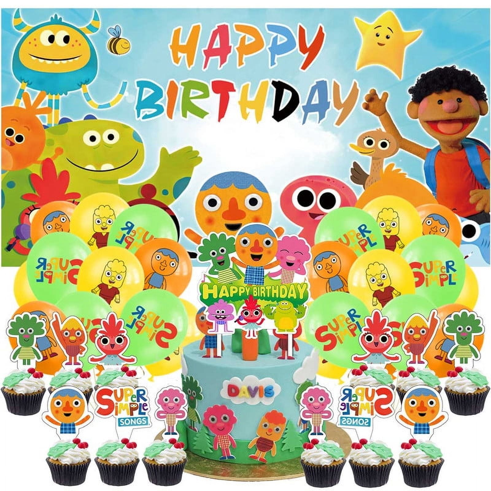 Super Simple Songs Party Decorations Set Kit Latex Balloons Birthday
