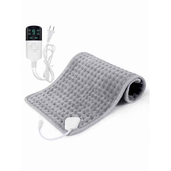Super Sized Electric Heating Pad - 9-Level Temp Control, Timed Function, Soft Flannel | Portable for Waist/Neck/Back/Shoulders/Knees, Machine Washable