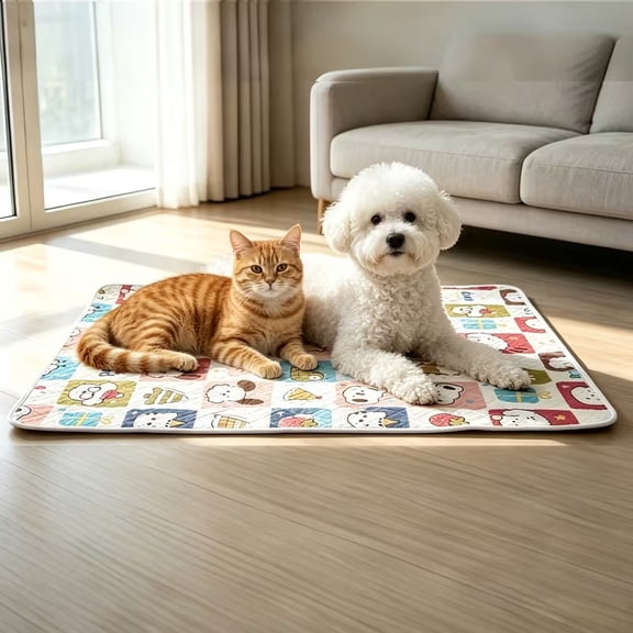 Super Sized Pet Cooling Pad for Dogs and Cats - Breathable Ice Pad for Summer Heat Relief