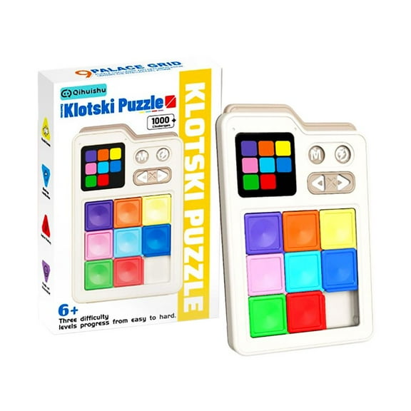 Super Slide Puzzle Games, Original 1000 Challenges & 3 Modes, Brain Teaser Birthday Puzzle Gifts Travel Act Trip Games Road