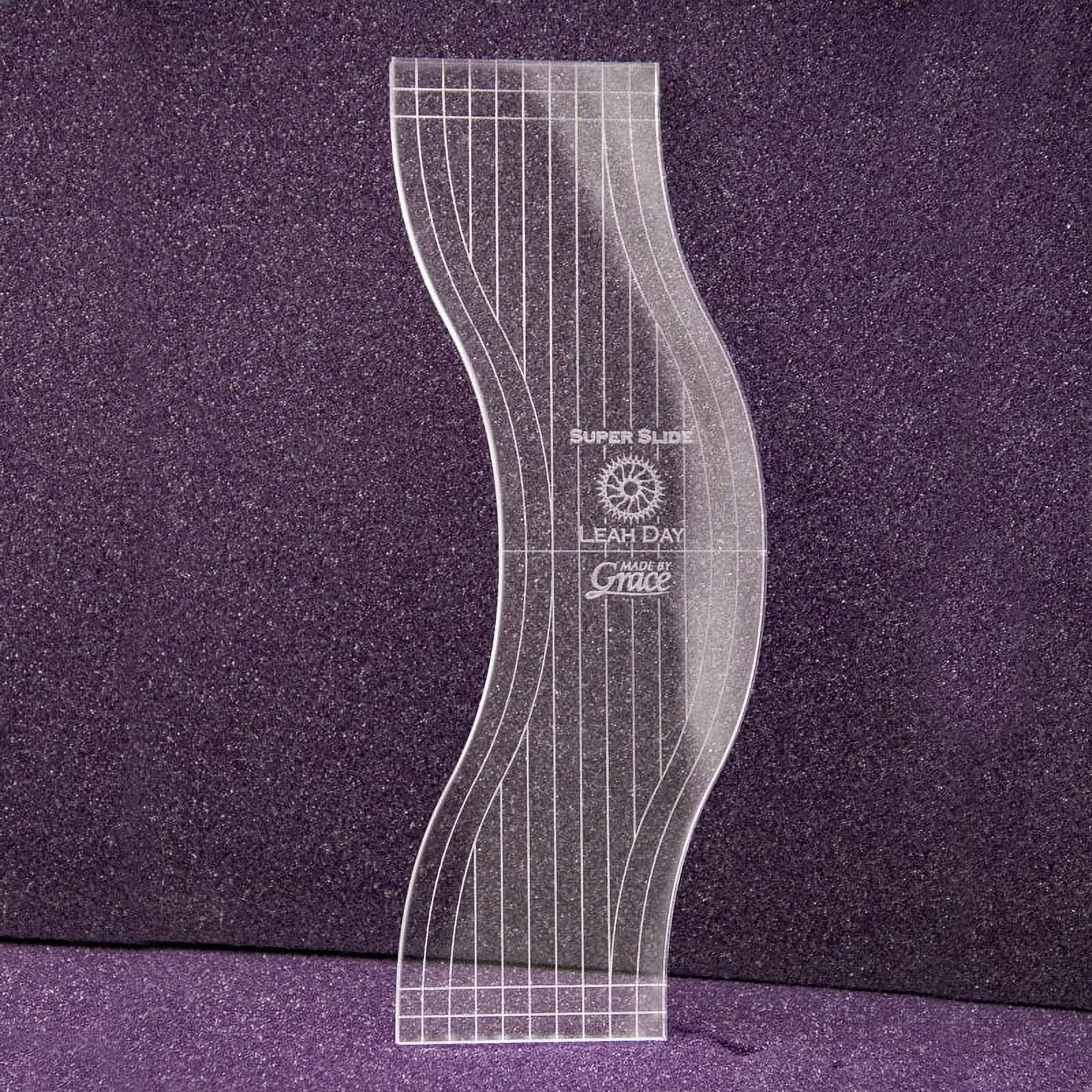 Super Slide Ruler 1/4" Super Slide Ruler For Deep Curves Quilting