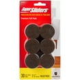 Super Sliders 1 1/2" Round Self Stick Felt Furniture Pad for Hardwood
