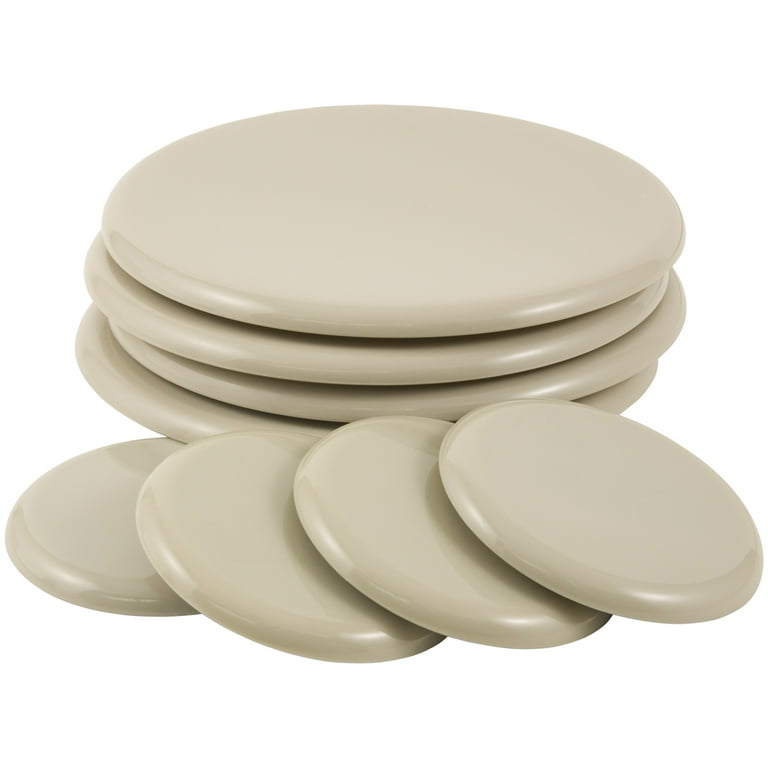 3-1/2 in. Beige Reusable Round Furniture Sliders for Carpet (4-Pack) 3-1/2 in. Beige Reusable Round Furniture Sliders for Carpet (4-Pack)