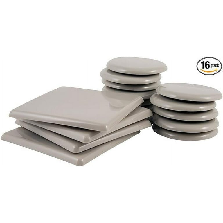 3-1/2 in. Beige Reusable Round Furniture Sliders for Carpet (16-Pack) 3-1/2 in. Beige Reusable Round Furniture Sliders for Carpet (16-Pack)