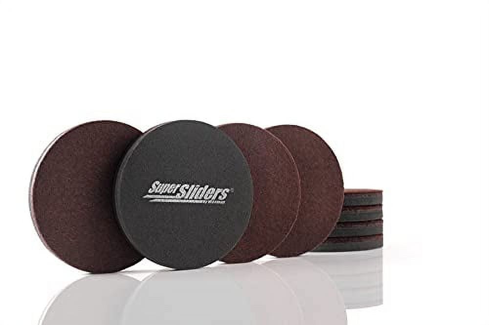 Super Sliders 3 1/2" Round Reusable Furniture Sliders for Hard Surfaces