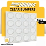 Sticker Super Slider Super Sliders 3/8 in. Clear Self-Stick Surface Bumpers, Protect ...