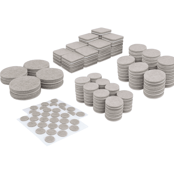 Super Sliders Self-Adhesive Furniture Pad - Pack of 12 Residential Use, Standard Application