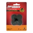 thumbnail image 1 of Super Sliders With Gorilla Glue Technology 1' Felt Pads Round Brown (16 Pc), 1 of 5