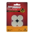 Super Sliders With Gorilla Glue Technology 1" Felt Round Oatmeal 16 Pc