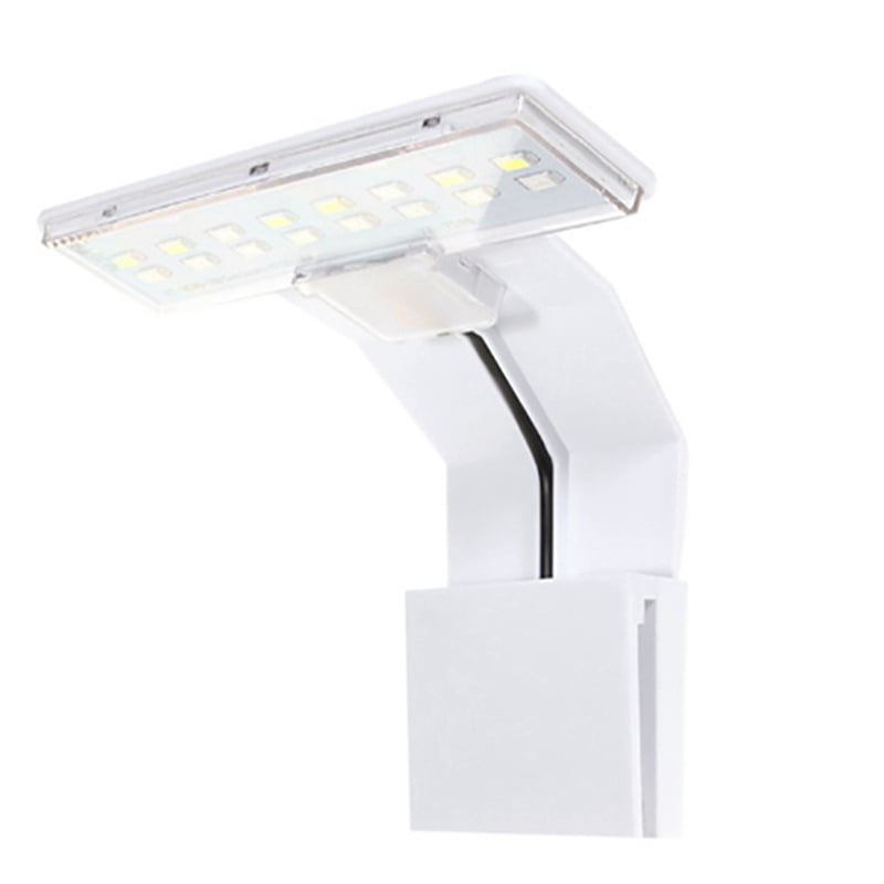Super Slim LED Aquarium Light Lighting Plants Grow Light 9W Aquatic Plant Lighting Clip-on Lamp for Fish Tank US Plug,A