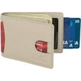 thumbnail image 1 of Super Slim RFID Leather Wallet For Men Cardholder & Money Clip Inside Perfect For Travel & Front Pocket Use, 1 of 6