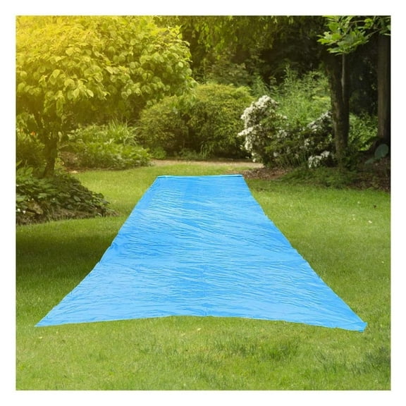 - Super Slip Lawn Water Slide Giant, 75 Feet Long x 12 Feet Wide, for Adults and Teens, Powder Blue with Hold Steady Stakes, Made in The USA