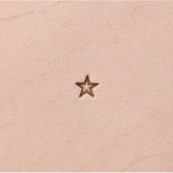 Super Small Star Leather Stamp 5/32" (4.5 mm) Z610 by Stecksstore