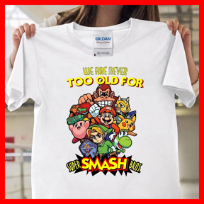 Super Smash Bros Anniversary Graphic Vintage Video Game Funny Retro T1157 Unisex Graphic T-Shirt Soft Cotton, Sizes S-5XL