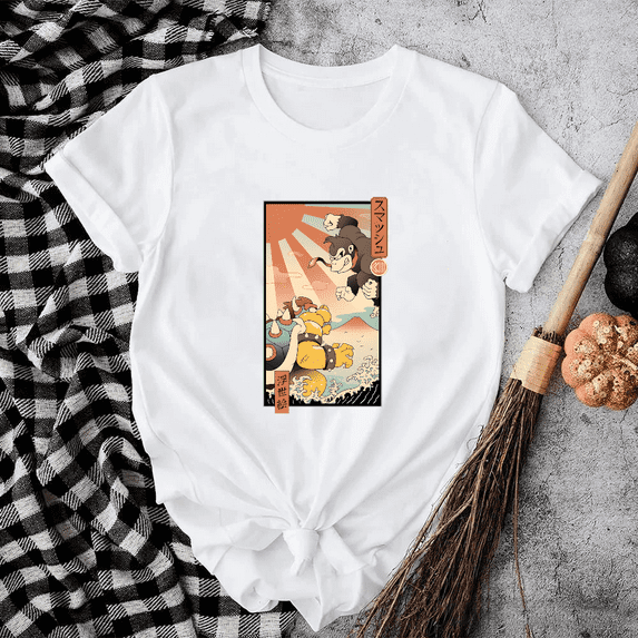 Super Smash Bros Bowser Donkey Kong Retro Gaming Fan Inspired Graphic Unisex T-shirt V80491 up to size 5XL
