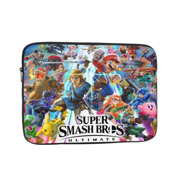 Super Smash Bros Laptop Sleeve Case 12 inch Laptop Bags Notebook Computer Cover Bag, Slim Protective Travel Carrying Case Sleeve