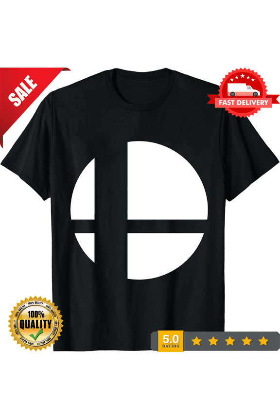 Super Smash Bros Logo White Gaming Video Game T Shirt, NEW INSTOCK-TH78116