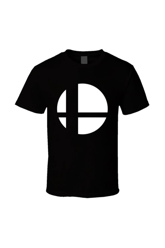 Super Smash Bros Logo White Gaming Video Game T Shirt