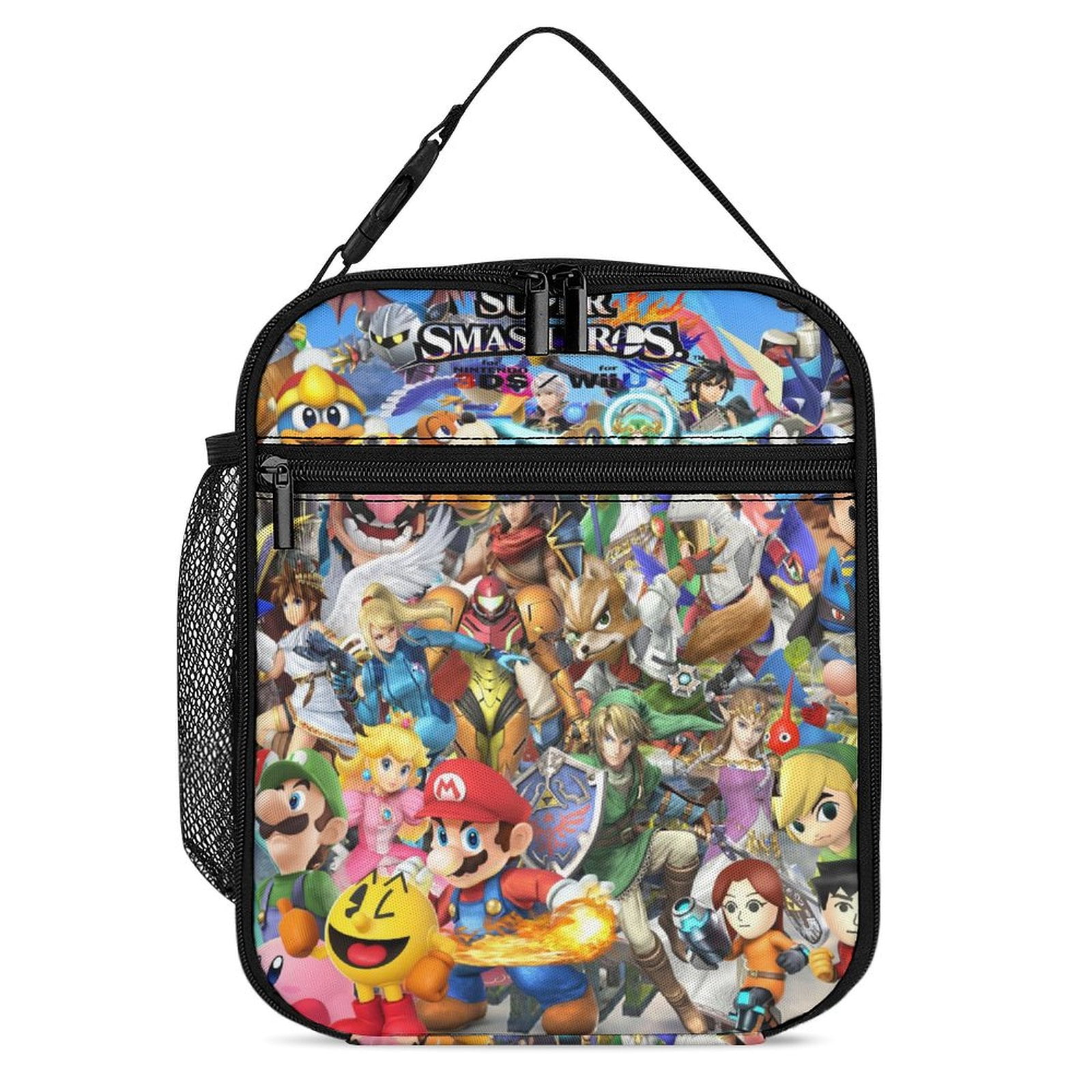 Super Smash Bros Lunch Bag Insulated Lunch Bag for Women Men Kids Lunch Box Container Bag Reusable Lunch Tote Bag for Office Work School Beach Travel Picnic Walmart