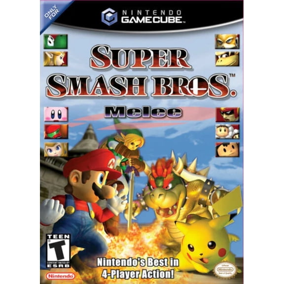 Restored Super Smash Bros. Melee Nintendo Gamecube Physical Fighting Video Game
