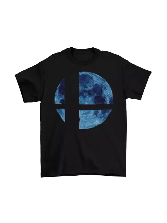 Super Smash Bros. Moon T-Shirt Unisex Adult Funny Sizes Cotton Fighting Game New | eBay