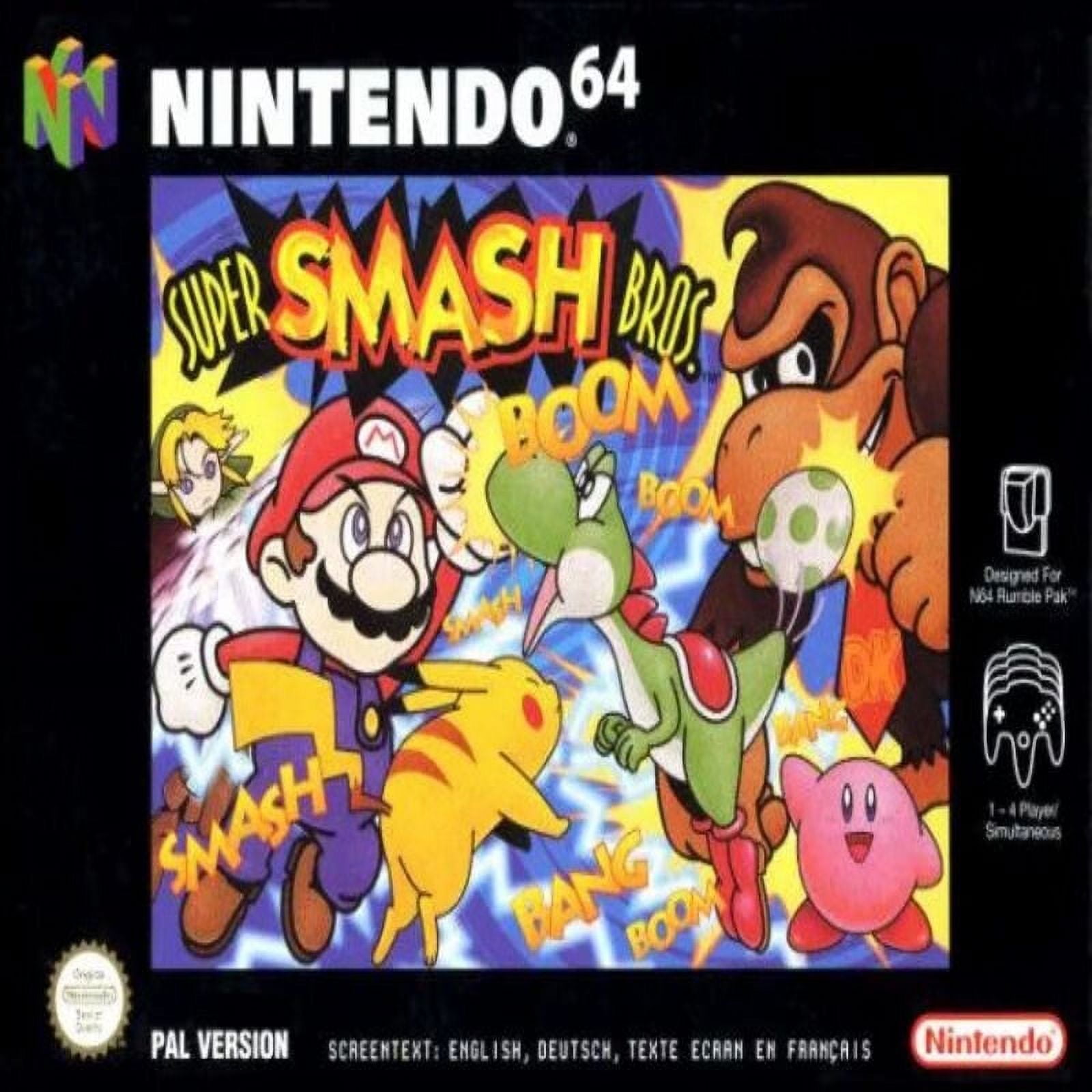 Play Nintendo 64 Super Smash Bros. 19XXTE Online in your browser 
