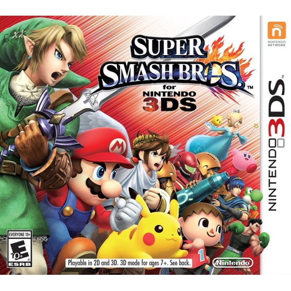 Restored Super Smash Bros Physical Fighting Video Game for Nintendo 3DS