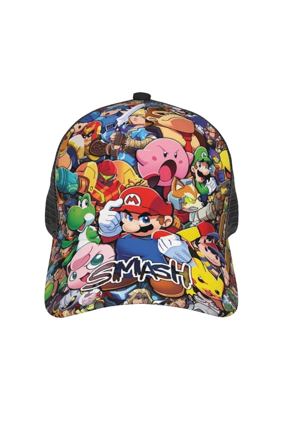 Super Smash Bros. Ultimate Baseball Cap Adjustable Funny Fashion baseball cap for Men Women