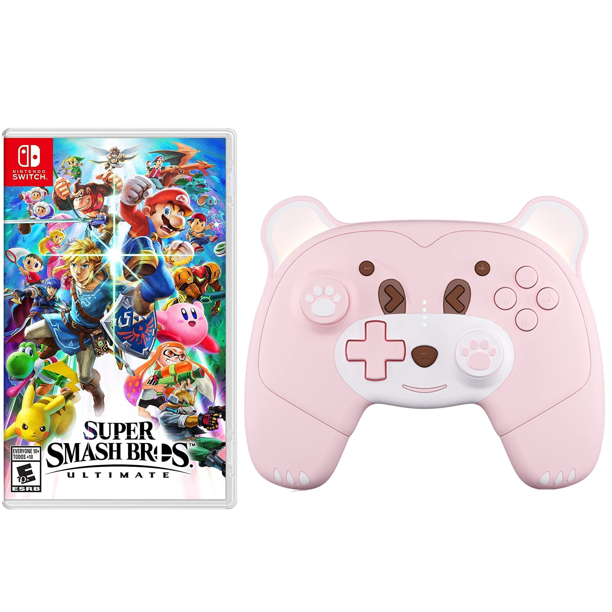 Super Smash Bros. Ultimate Game Disc and Upgraded Wireless