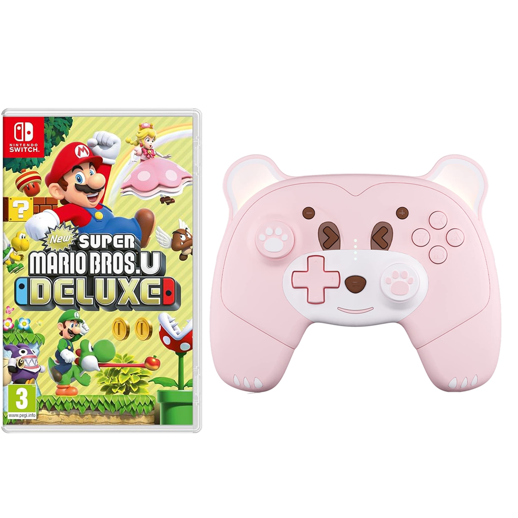 New Super Mario Bros. U Deluxe Game Disc and Upgraded