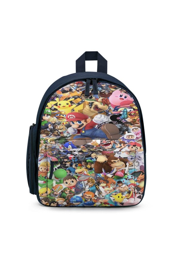 Super Smash Bros Ultimate Lightweight Backpack Shoulder Bag Adjustable Straps Backpacks Daypack Travel Camping