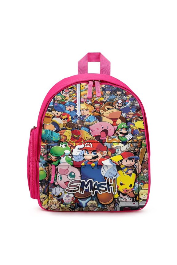 Super Smash Bros Ultimate Lightweight Backpack Shoulder Bag Adjustable Straps Backpacks Daypack Travel Camping