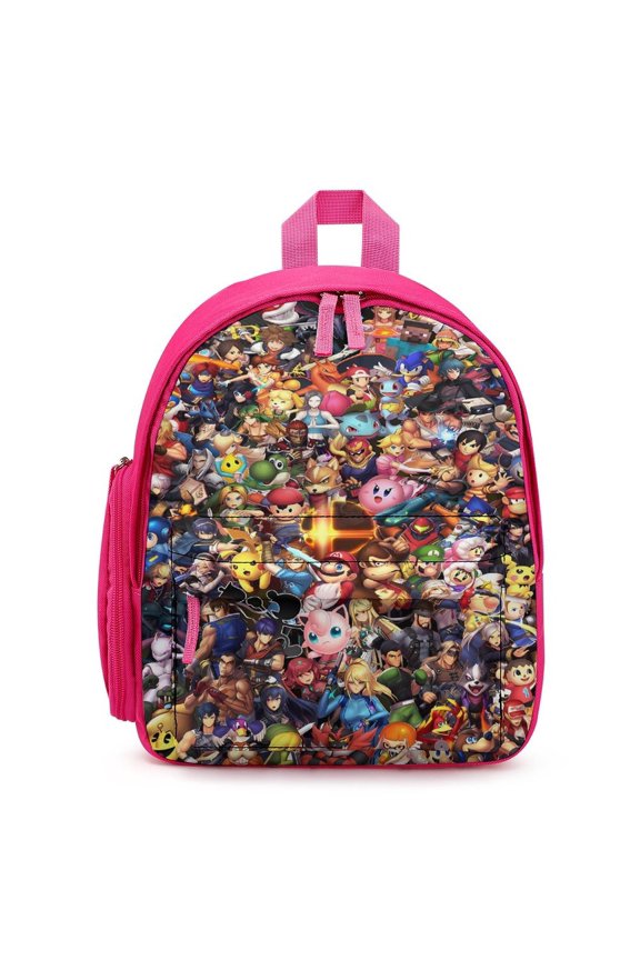 Super Smash Bros Ultimate Lightweight Backpack Shoulder Bag Adjustable Straps Backpacks Daypack Travel Camping