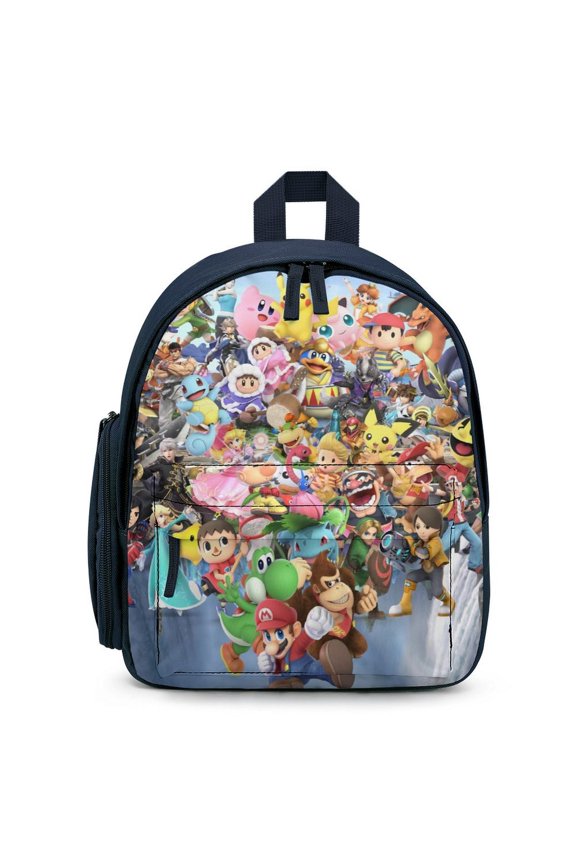 Super Smash Bros Ultimate Lightweight Backpack Shoulder Bag Adjustable Straps Backpacks Daypack Travel Camping