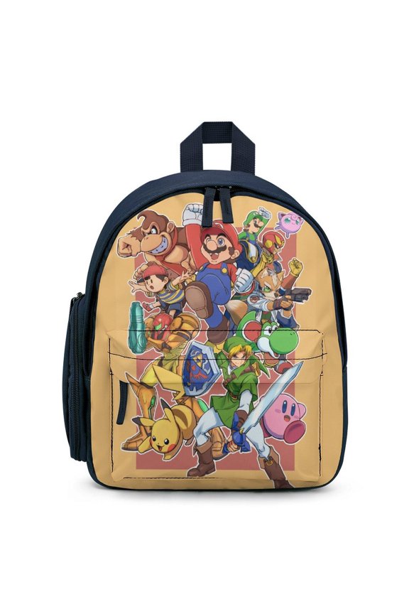 Super Smash Bros Ultimate Lightweight Backpack Shoulder Bag Adjustable Straps Backpacks Daypack Travel Camping