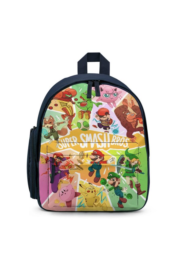 Super Smash Bros Ultimate Lightweight Backpack Shoulder Bag Adjustable Straps Backpacks Daypack Travel Camping